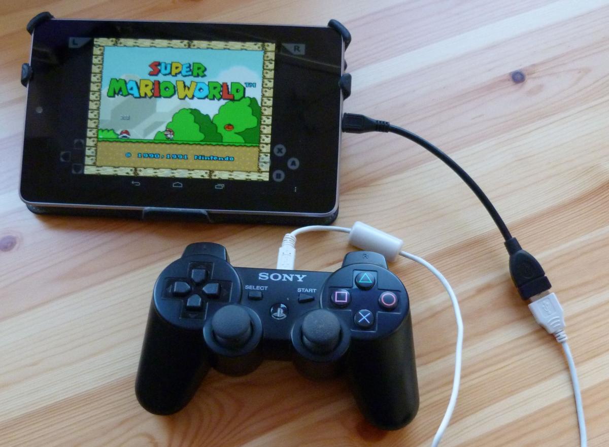 Tragbare Konsole AndroidSpiele mit Gamepads steuern TECH.DE