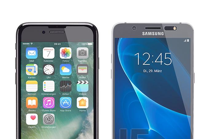 Das SecondDisplay Sicherheitsglas passt sich je nach Smartphone Modell optimal an die jeweilige Größe und Form des Bildschirms an.