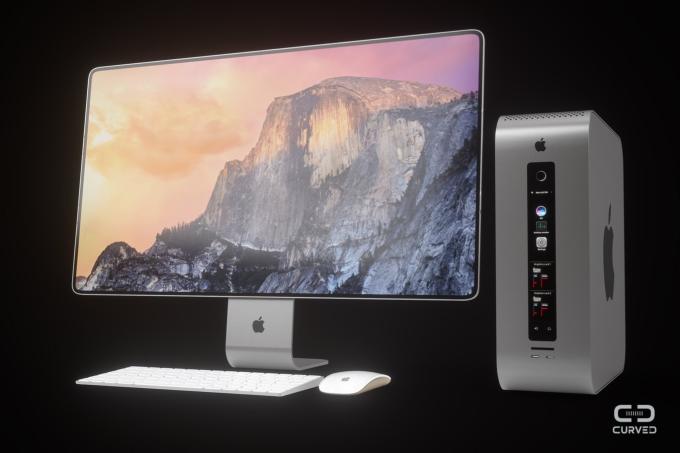 Entwurf Mac Pro 2018 mit Bildschirm