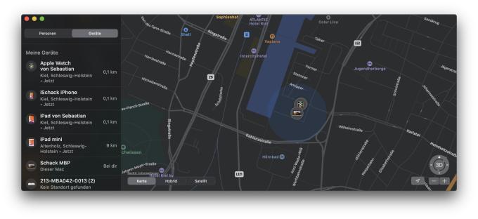 Menschen und Geräte können nun in einer gemeinsamen neuen App gesucht und gefunden werden – die entsprechende Erlaubnis vorausgesetzt.