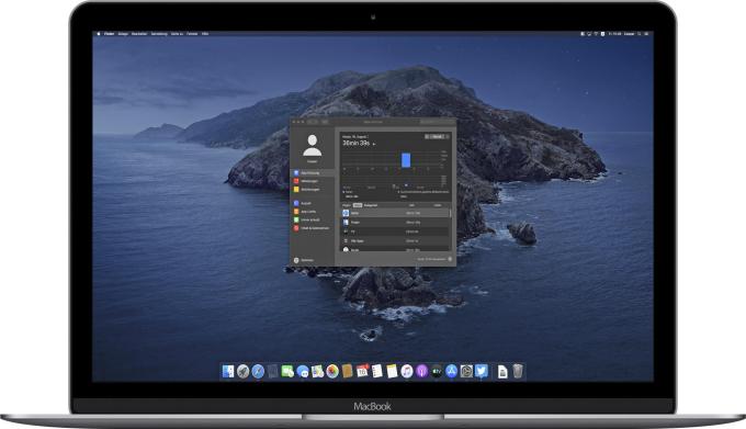 Bildschirmzeit am Mac verwalten