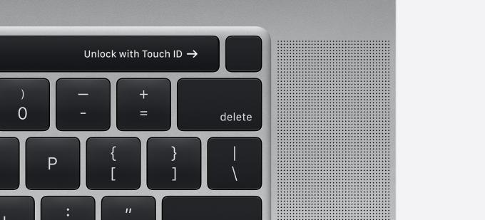 Neu ist auch der von der Touch Bar losgelöste Ein-/Ausschalter mit Touch-ID-Sensor.