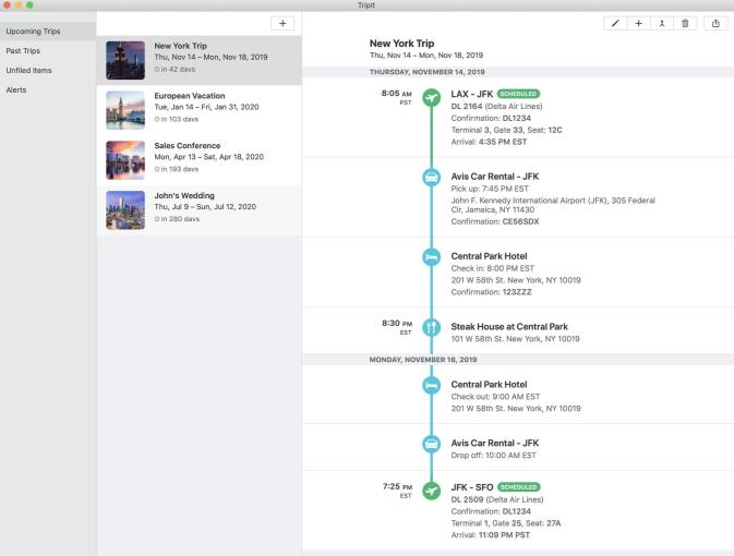 Tripit: Travel Planner