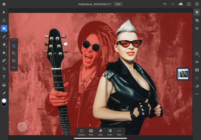 Photoshop CC 2020 hat auch auf dem iPad die neue objektorientierte Auswahl