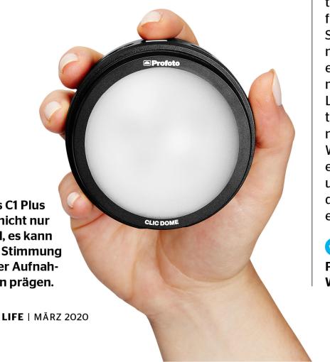 Das C1 Plus ist nicht nur hell, es kann die Stimmung Ihrer Aufnahmen prägen.