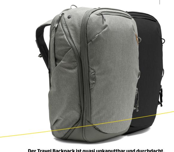 Der Travel Backpack ist quasi unkaputtbar und durchdacht.