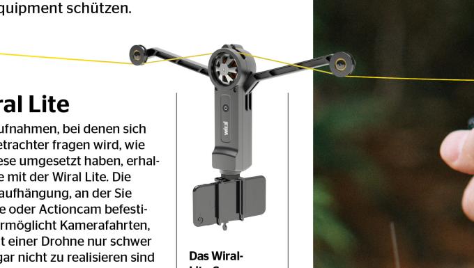 Das Wiral-Lite-System ermöglicht quasi unmögliche Kamerafahrten.