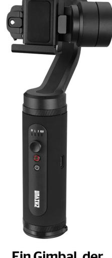 Ein Gimbal, der schnell und einfach einsatzbereit ist: Zhiyuns Smooth Q2.