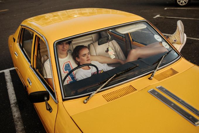 Die Besitzer dieses Autos überließen es den Fotografen für ein paar Fotos.