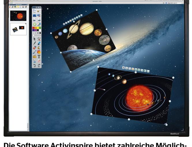 Die Software Activinspire bietet zahlreiche Möglichkeiten für Lehrer, Schüler und Homeschooling im Allgemeinen.