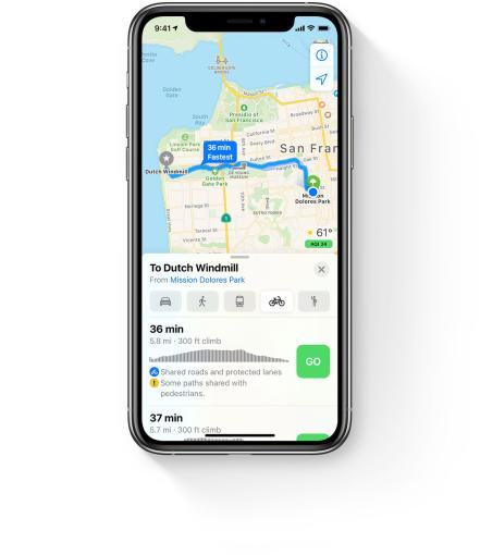 „Kareten“ liefert unter anderem eine Fahrradnavigation nach … allerdings wie so viele Funktionen: erstmal nicht für Deutschland.