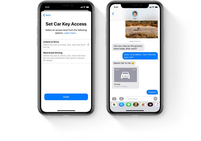 Komplett neu ist, dass man das eigene Auto künftig auch mit dem iPhone öffnen kann. Vorausgesetzt, man hat eines der wenigen unterstützten und top-aktuellen Autos.