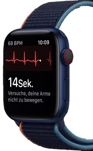 EKG-Messungen werden weiterhin nicht automatisch durchgeführt. Geht auch nicht, schließlich musst du mit einem Finger auf der Krone erst den Stromkreis schließen.