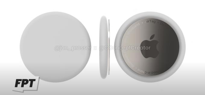 Die AirTags könnten so aussehen. Apples Einladungsmotiv hat im Kern eine ähnliche Optik. Nur Zufall?