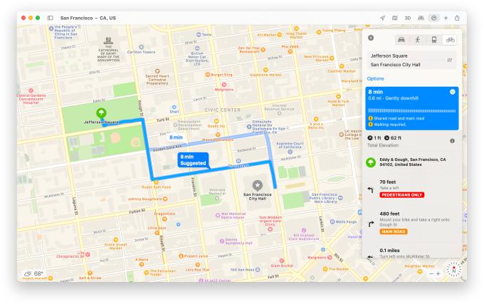 Wie so oft mit der Karten-App gilt auch jetzt: Viele schöne Neuerungen – mal gucken, wann sie in Deutschland Einzug halten werden. Das gilt beispielsweise für die Fahrradnavigation.