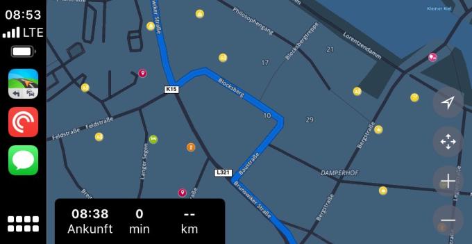 Unsere Testfahrten mit Sygic waren immer wieder durch unnötige Umwege geprägt. Schade.