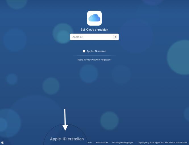 Apple-ID auf iCloud.com erstellen
