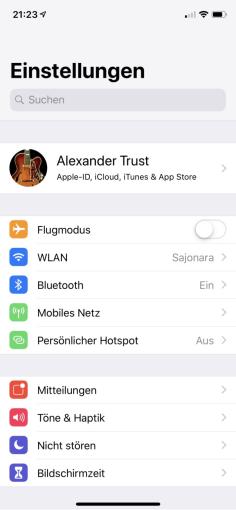 Familienfreigabe am iPhone einrichten