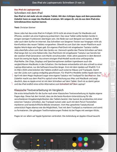 Google Docs ist eine besonders für Teams optimale Schreibumgebung, die als iPad-App aber nur abgespeckt ausfällt.