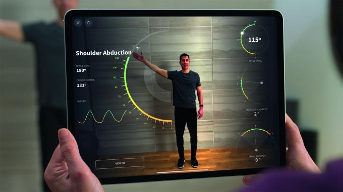 LiDAR-gestützte AR-Anwendungen können auch bei (sport-)medizinischen Untersuchungen helfen.