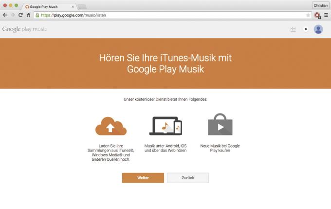 Links: Der Import zu den Amazon-Cloud-Servern ist ähnlich einfach wie bei iTunes Match.