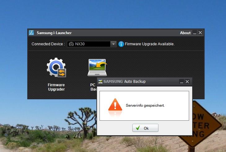 Samsung NX300 und NX30 Fotos kabellos per WLAN auf PC