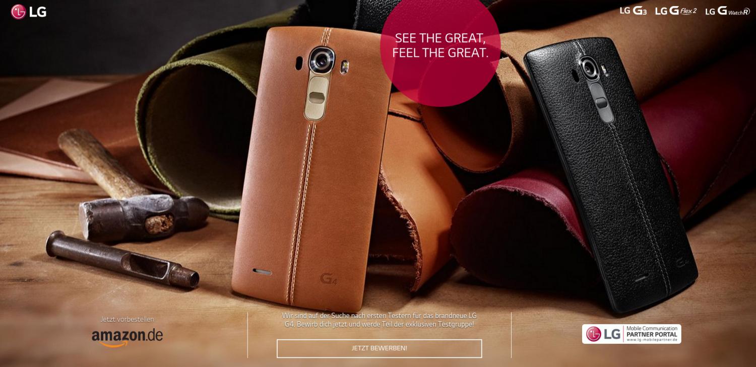 LG G4: Flaggschiff-Smartphone in Luxus-Optik  TECH.DE