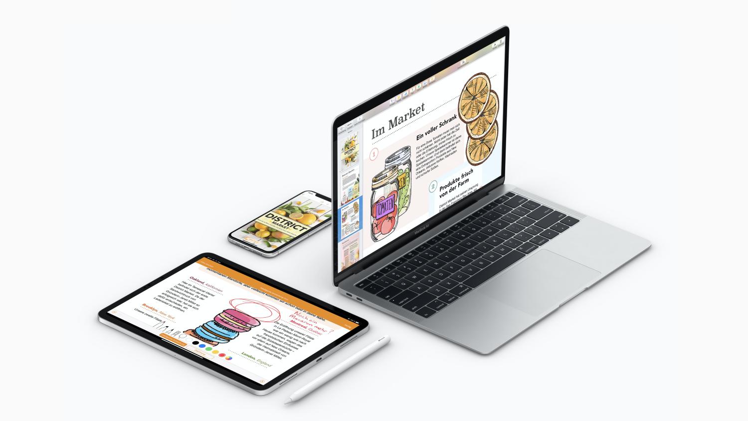 Apple aktualisiert Pages, Numbers und Keynote für iPhone