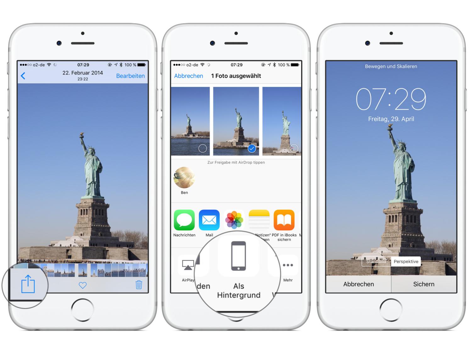 Fotos als Hintergrundbild festlegen - So klappt's am iPhone