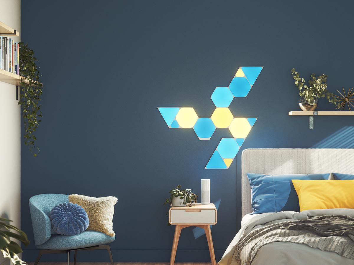 Neue Formen Der Beleuchtung Nanoleaf Shapes Triangles Und Triangles Mini Im Test
