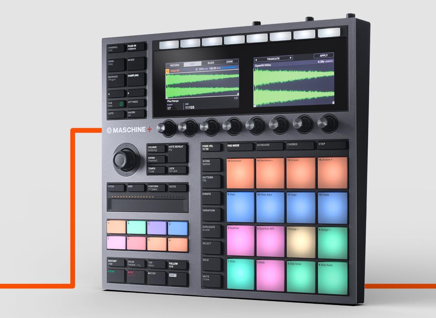 Jetzt gewinnen Standalone Groovebox Maschine+ von Native Instruments