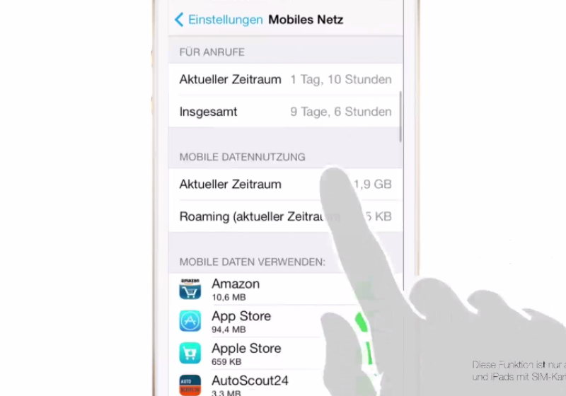 Nach einigen hundert MB drosselt der Mobilfunknetzbetreiber die Geschwindigkeit ihrer Datenverbindung auf 64 KBit pro Sekunde herunter 0