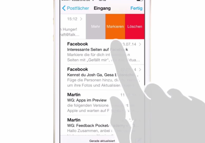 Die Mail-App von iOS hilft Ihnen beim Verwalten Ihrer E-Mails 0