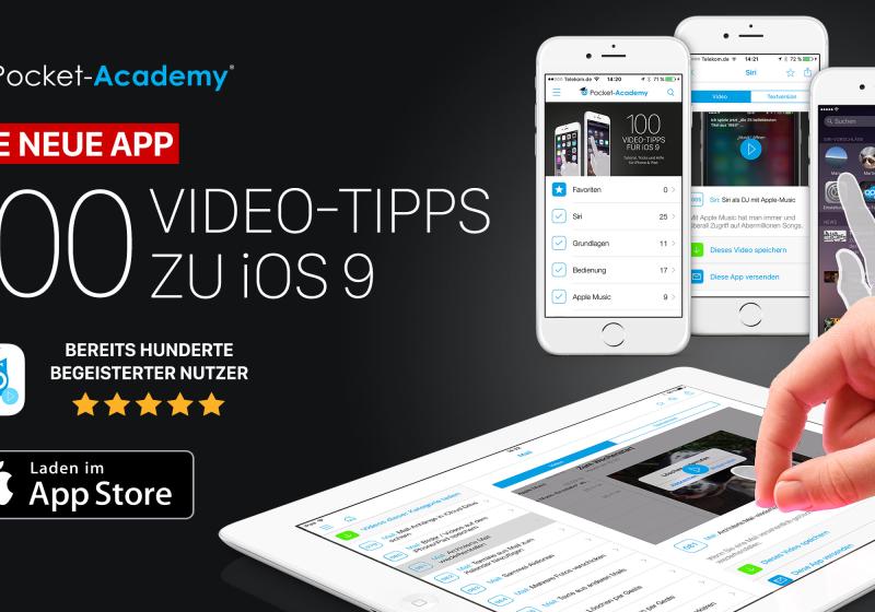 100 Video-Tipps machen Sie zum Experten für iOS 9 0