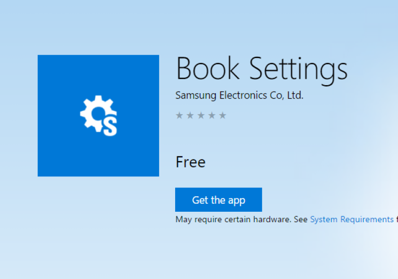 Samsung via Windows Store