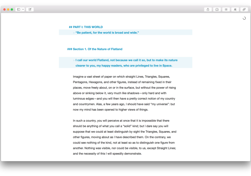 Ulysses auf dem Mac. Seit jeher einer der schönsten Texteditoren. The Soulmen