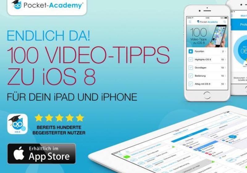 Erklär-App 100 Video-Tipps zu iOS 8 um 33 clevere Tricks erweitert - darunter zu Siri und EarPods 0