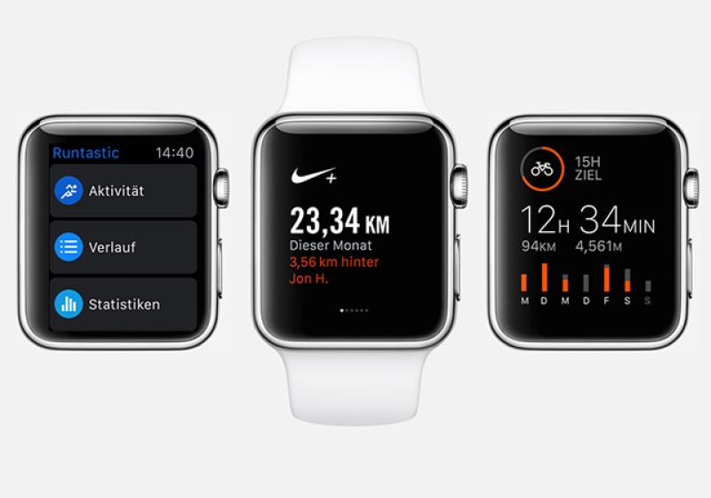 Runtastic, Nike+ Running und Strava Laufen & Radfahren bieten bereits jetzt einen großartigen Support für die Apple Watch 0