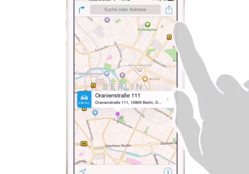 In iOS 8 können Sie Ihren Standort direkt versenden 0