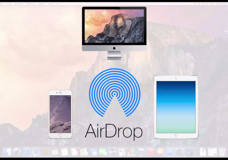 AirDrop relaubt Ihnen das Versenden von Dateien ohne Cloud 0