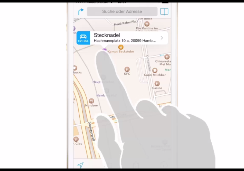 Die Karten-App von iOS eignet sich nicht nur zur klassischen Navigation 0