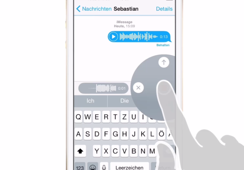 Sprachnachrichten versenden ist ganz einfach 0