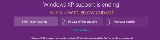 Microsoft will den Abschied von Windows XP versüßen Microsoft