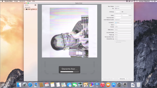 Die App Digitale Bilder kann auch scannen 0