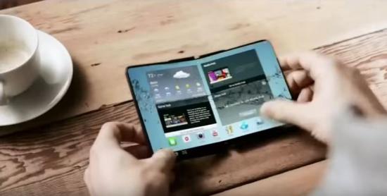 Das faltbare Display soll endlich kommen Samsung via YouTube