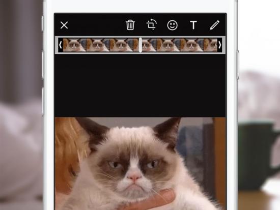 Bisher muss man GIFs in der Fotogalerie auswählen 0