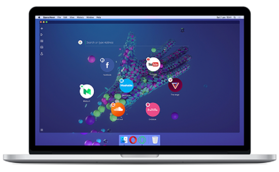 Der Opera Neon steht für macOS und Windows zur Verfügung Opera