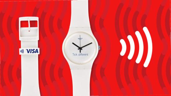 Armbanduhr von Swatch mit dem Slogane „Tick different“ Swatch