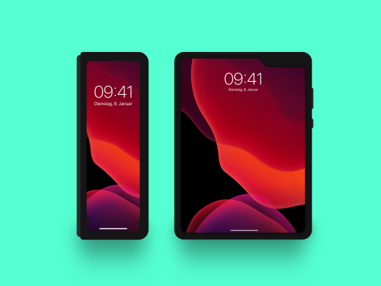 Noch gibt es kein Falt-iPhone Mockup