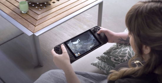 Steam Deck unterwegs Valve